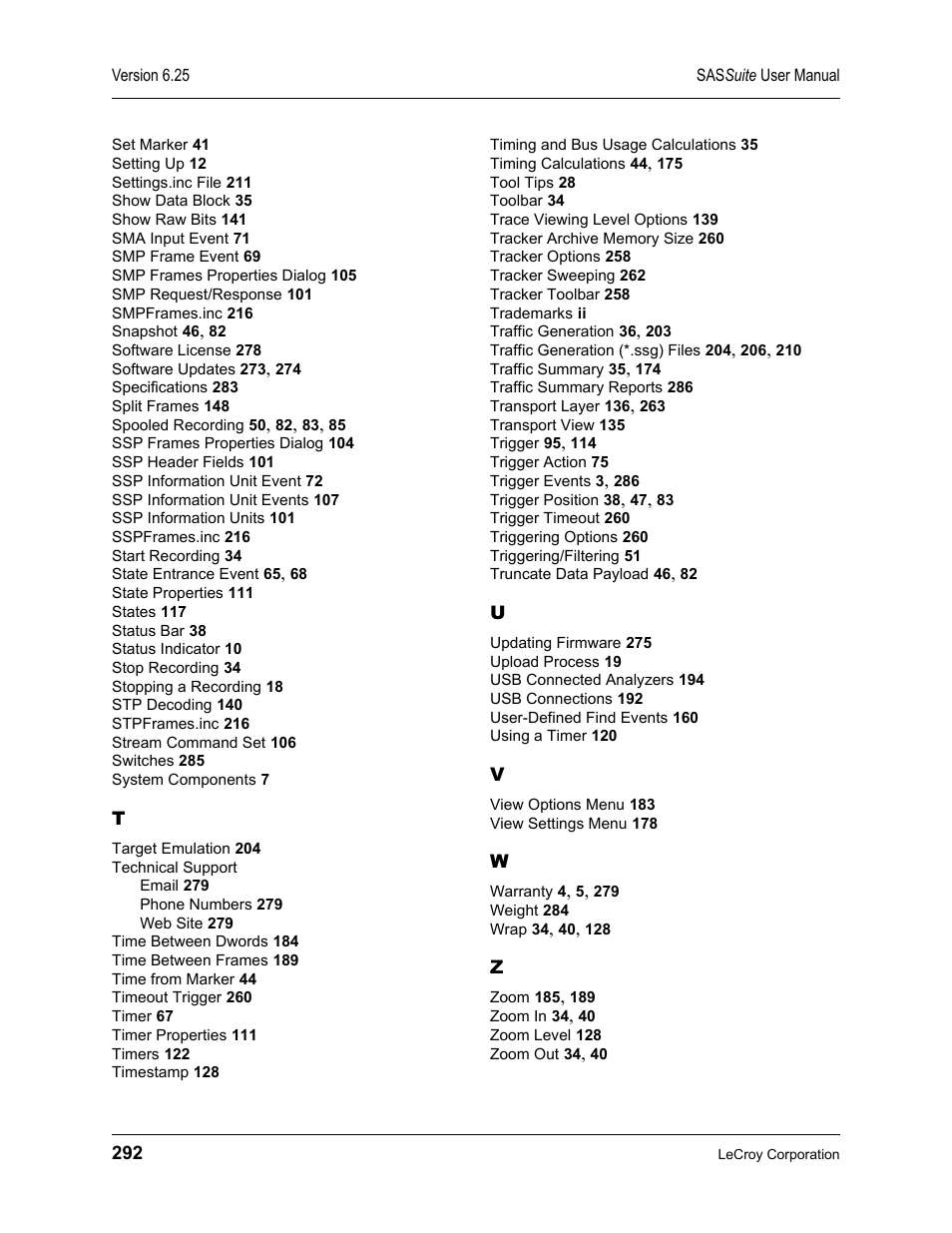 Teledyne LeCroy SAS Suite User Manual User Manual | Page 302 / 302