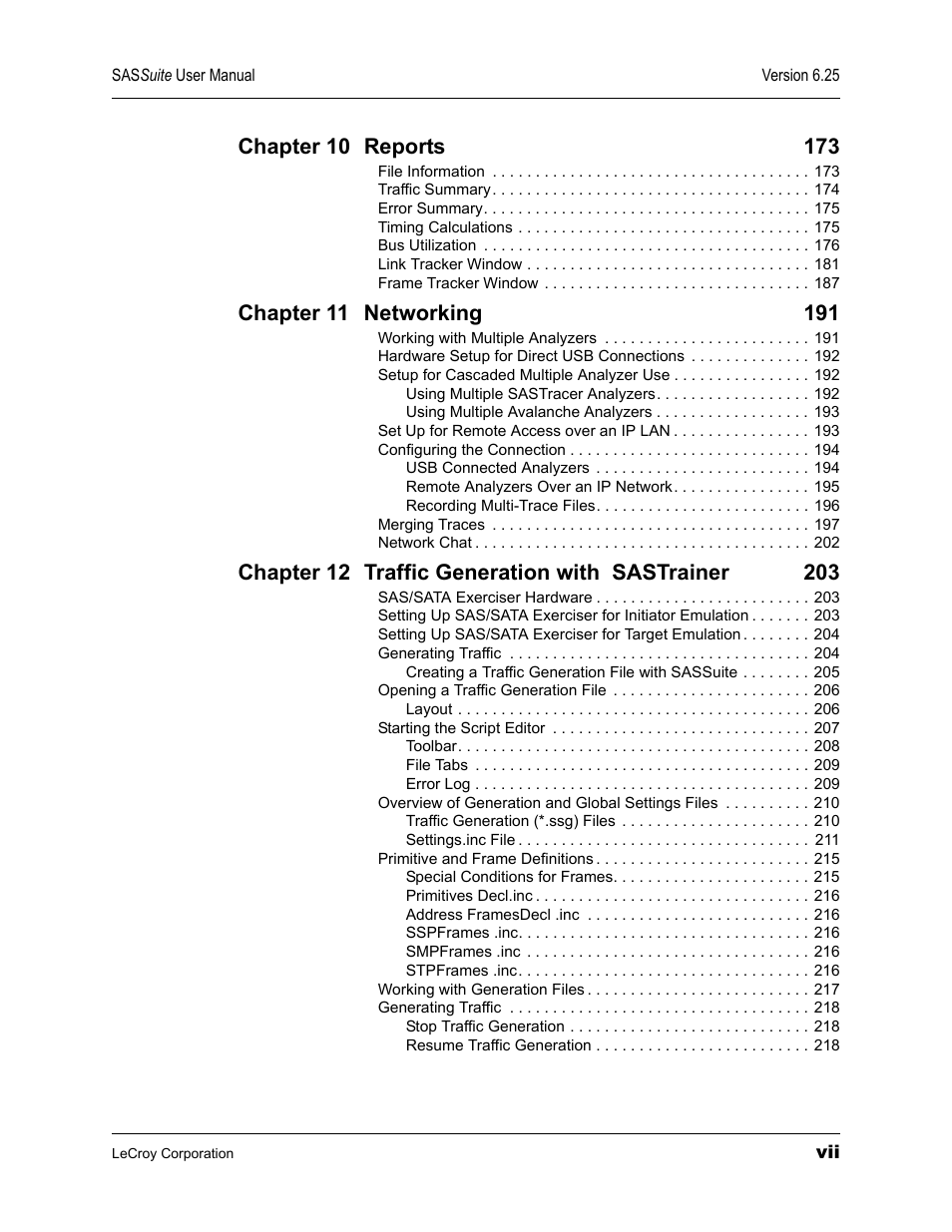 Teledyne LeCroy SAS Suite User Manual User Manual | Page 7 / 302