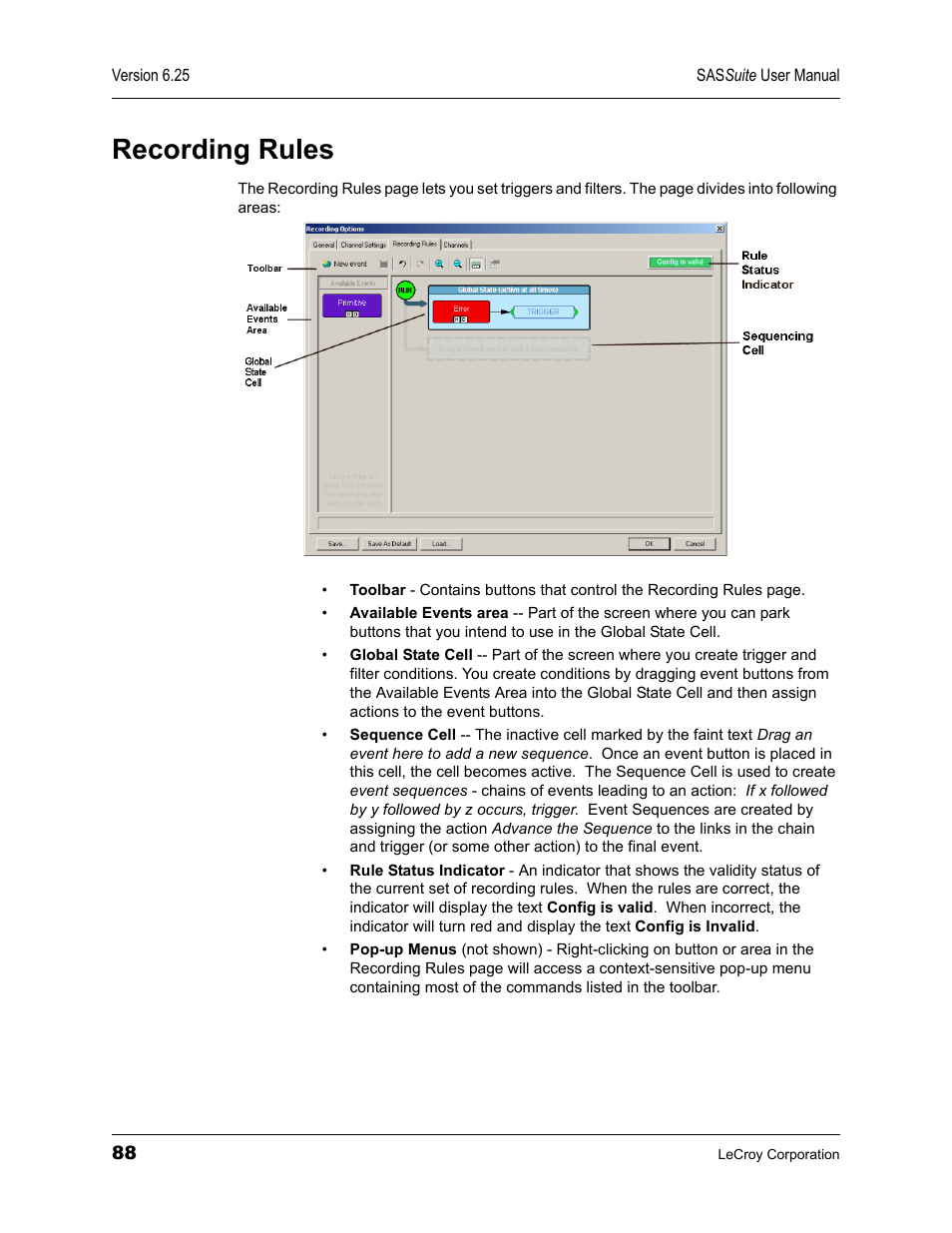 Recording rules | Teledyne LeCroy SAS Suite User Manual User Manual | Page 98 / 302