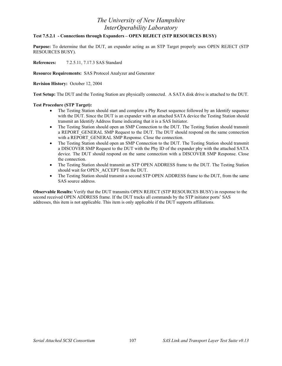 Teledyne LeCroy SAS Verification Test Descriptions User Manual | Page 108 / 186