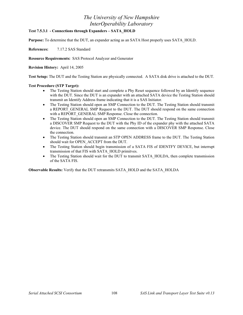 Teledyne LeCroy SAS Verification Test Descriptions User Manual | Page 109 / 186