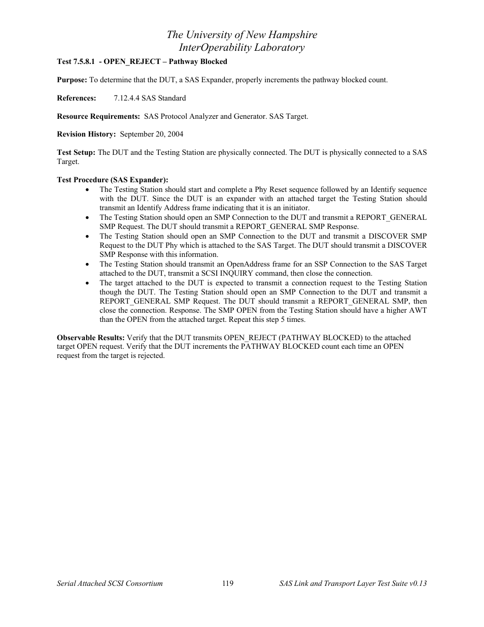 Teledyne LeCroy SAS Verification Test Descriptions User Manual | Page 120 / 186
