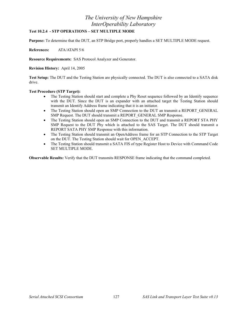 Teledyne LeCroy SAS Verification Test Descriptions User Manual | Page 128 / 186