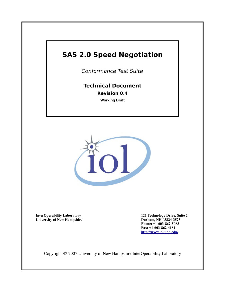 Sas_2.0_speed_negotation_v0.4.pdf, Sas 2.0 speed negotiation | Teledyne LeCroy SAS Verification Test Descriptions User Manual | Page 137 / 186