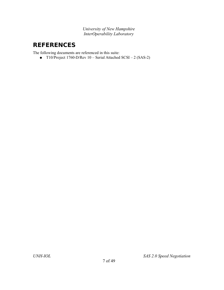 References | Teledyne LeCroy SAS Verification Test Descriptions User Manual | Page 143 / 186