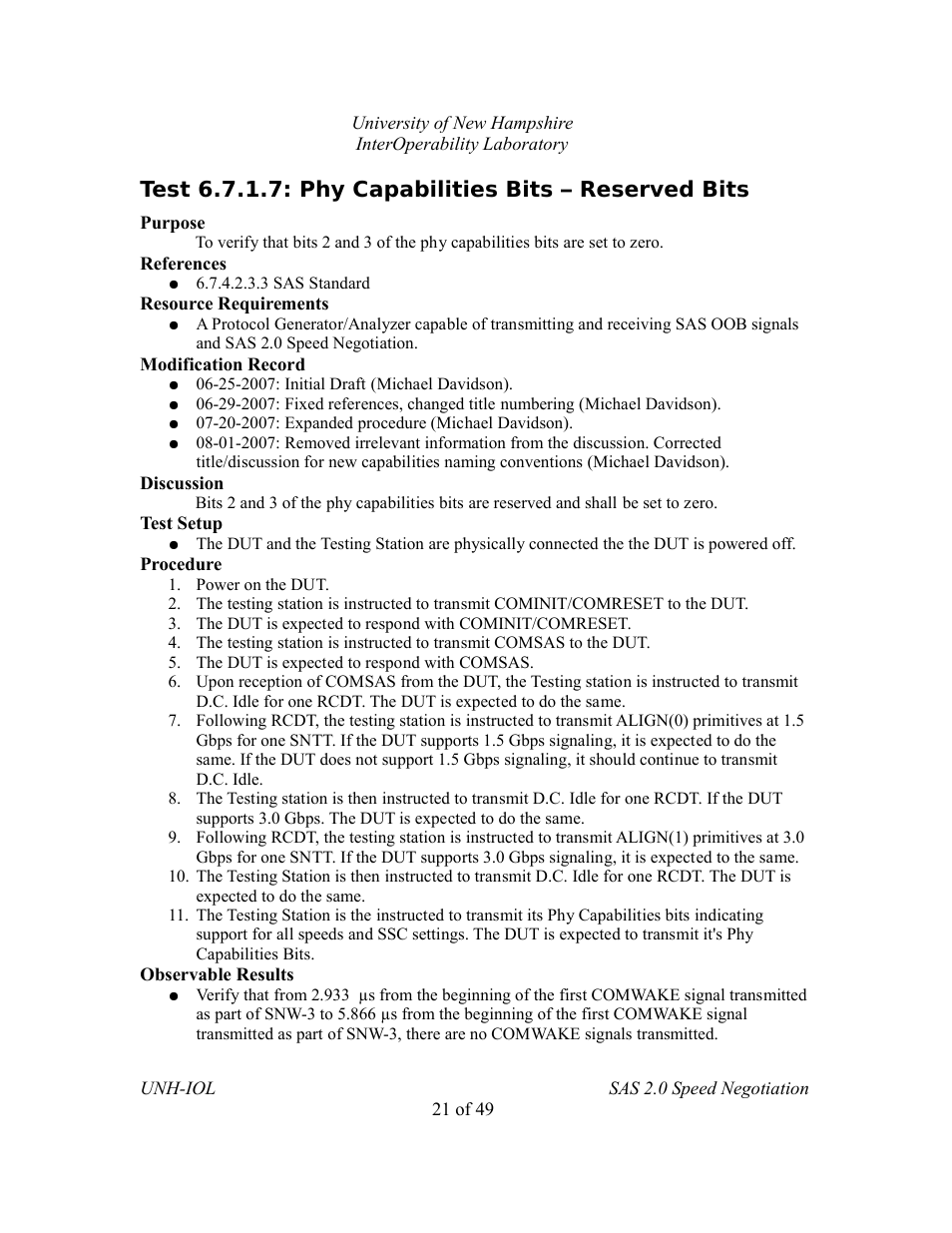 Teledyne LeCroy SAS Verification Test Descriptions User Manual | Page 157 / 186