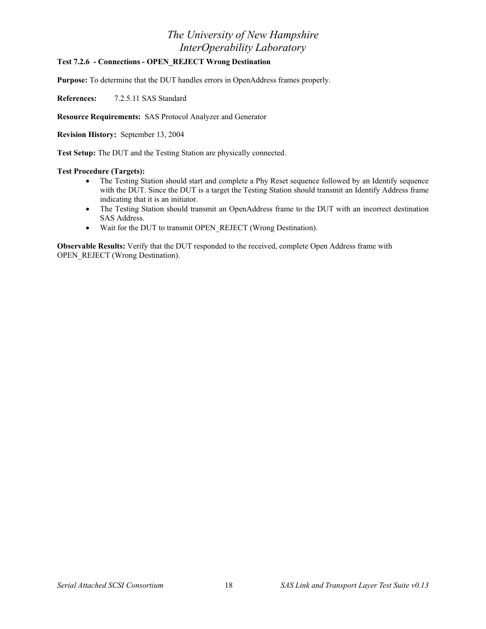 Teledyne LeCroy SAS Verification Test Descriptions User Manual | Page 19 / 186