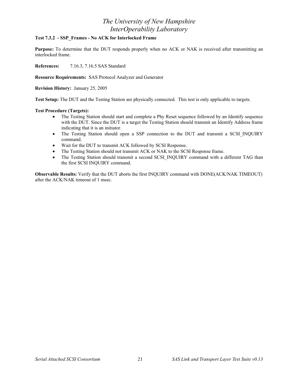Teledyne LeCroy SAS Verification Test Descriptions User Manual | Page 22 / 186