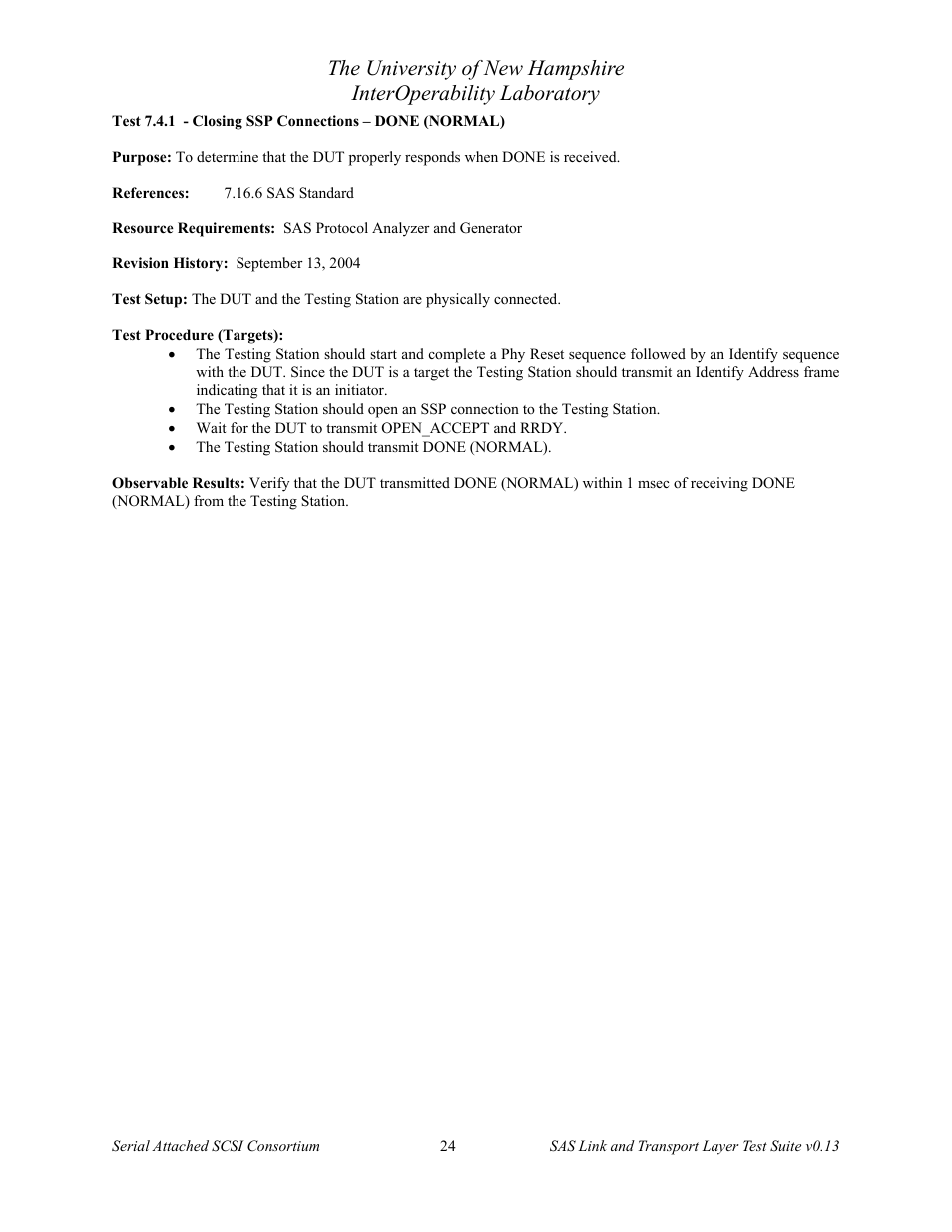 Teledyne LeCroy SAS Verification Test Descriptions User Manual | Page 25 / 186