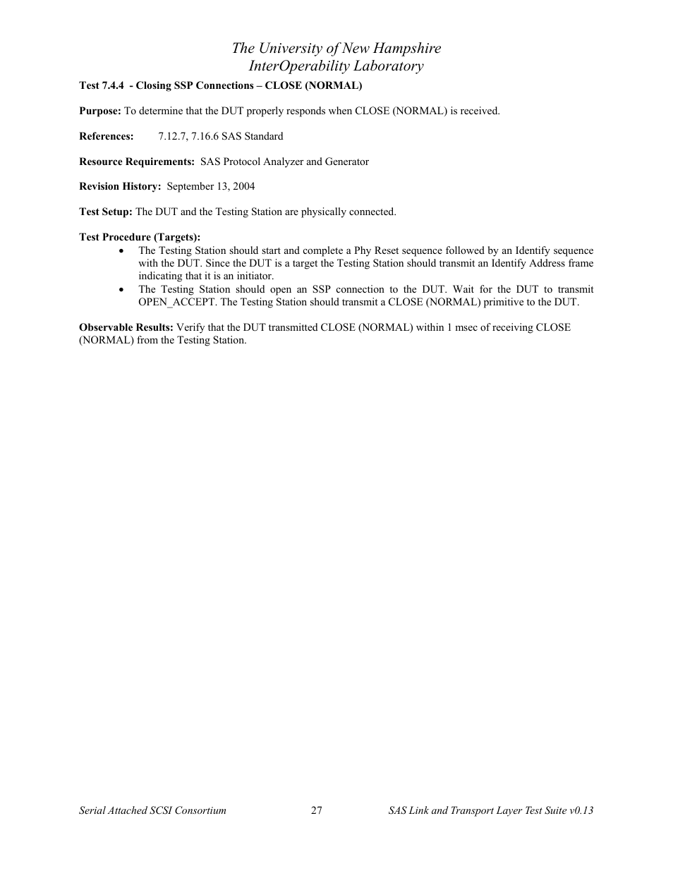 Teledyne LeCroy SAS Verification Test Descriptions User Manual | Page 28 / 186