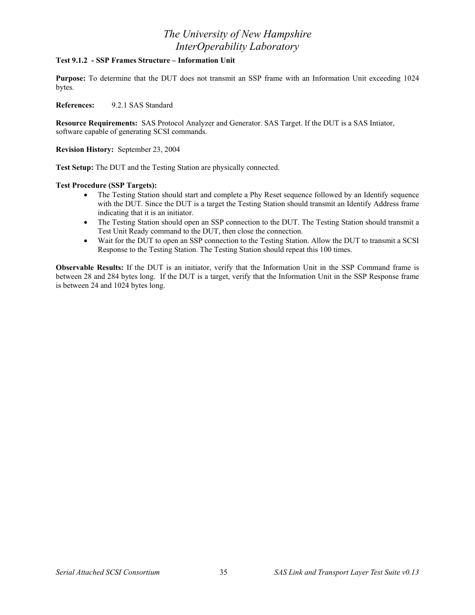 Teledyne LeCroy SAS Verification Test Descriptions User Manual | Page 36 / 186