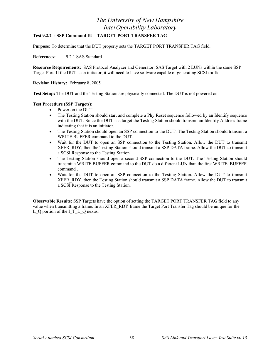 Teledyne LeCroy SAS Verification Test Descriptions User Manual | Page 39 / 186