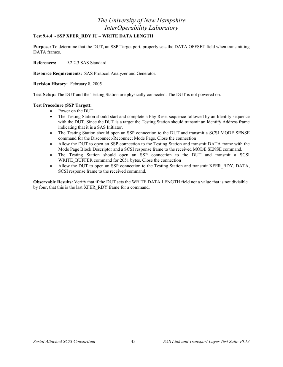 Teledyne LeCroy SAS Verification Test Descriptions User Manual | Page 46 / 186