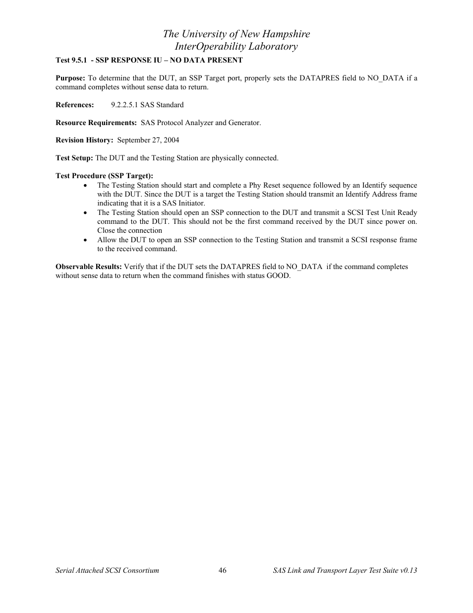Teledyne LeCroy SAS Verification Test Descriptions User Manual | Page 47 / 186