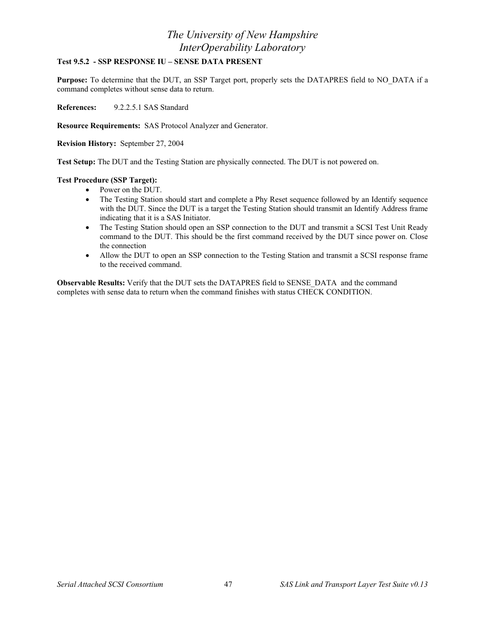 Teledyne LeCroy SAS Verification Test Descriptions User Manual | Page 48 / 186