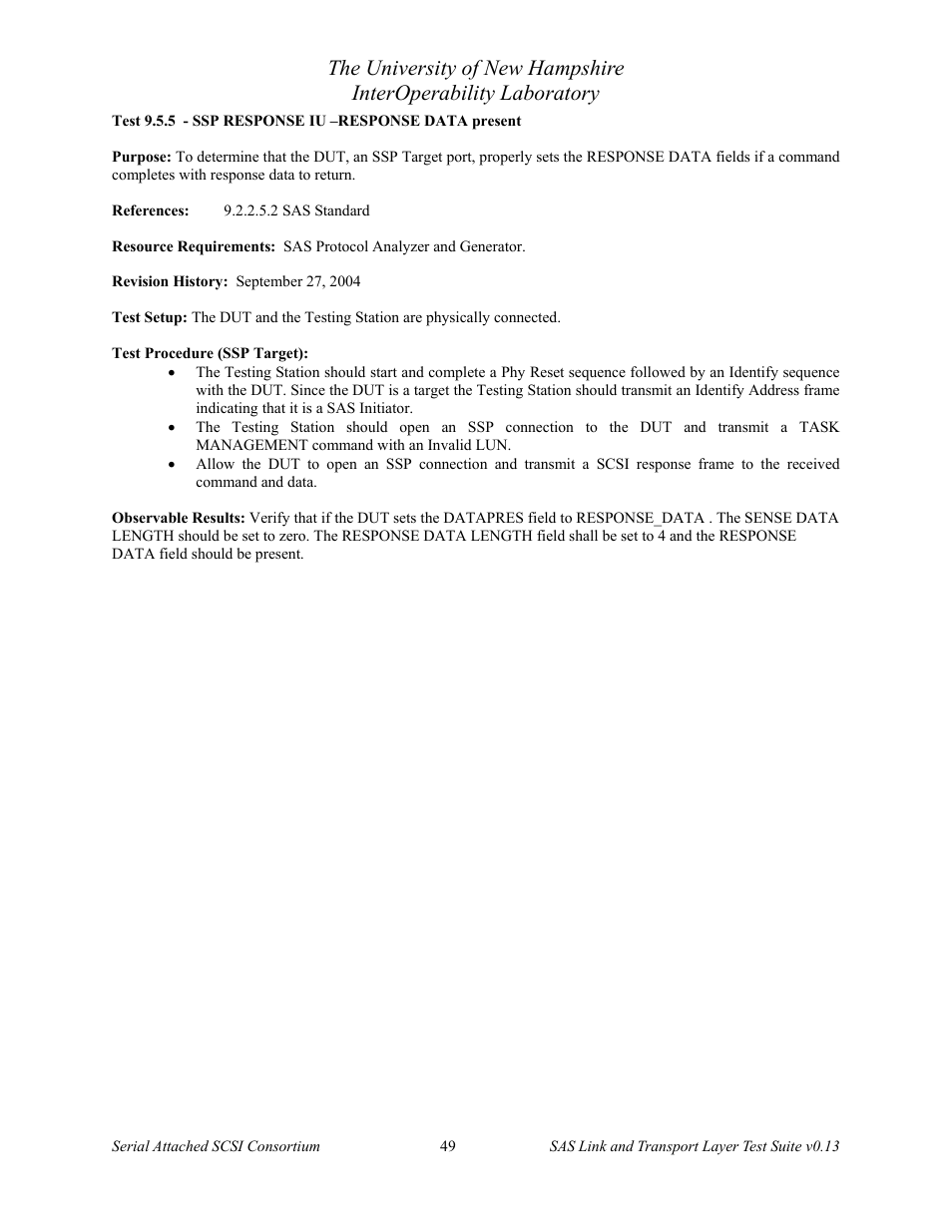 Teledyne LeCroy SAS Verification Test Descriptions User Manual | Page 50 / 186
