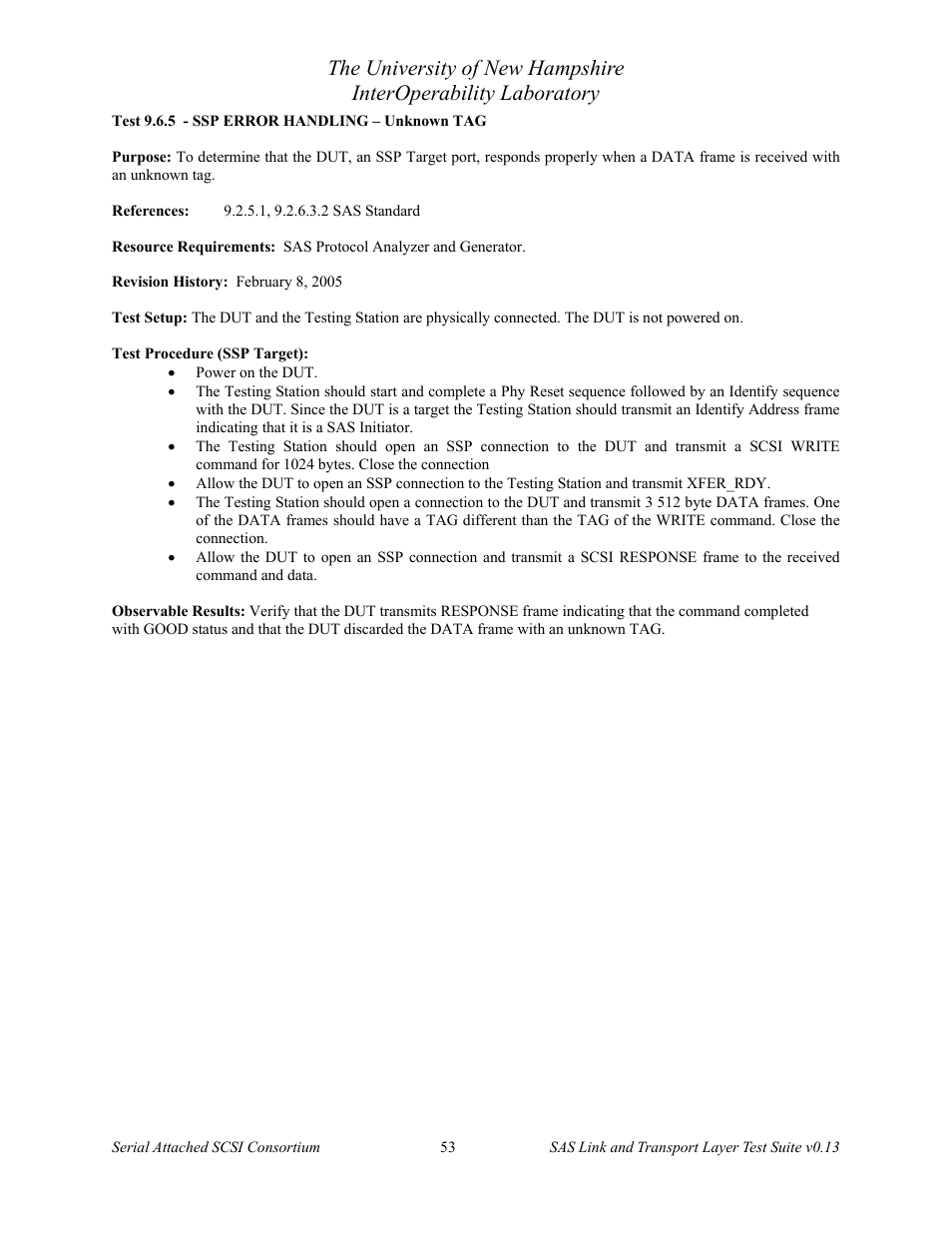 Teledyne LeCroy SAS Verification Test Descriptions User Manual | Page 54 / 186