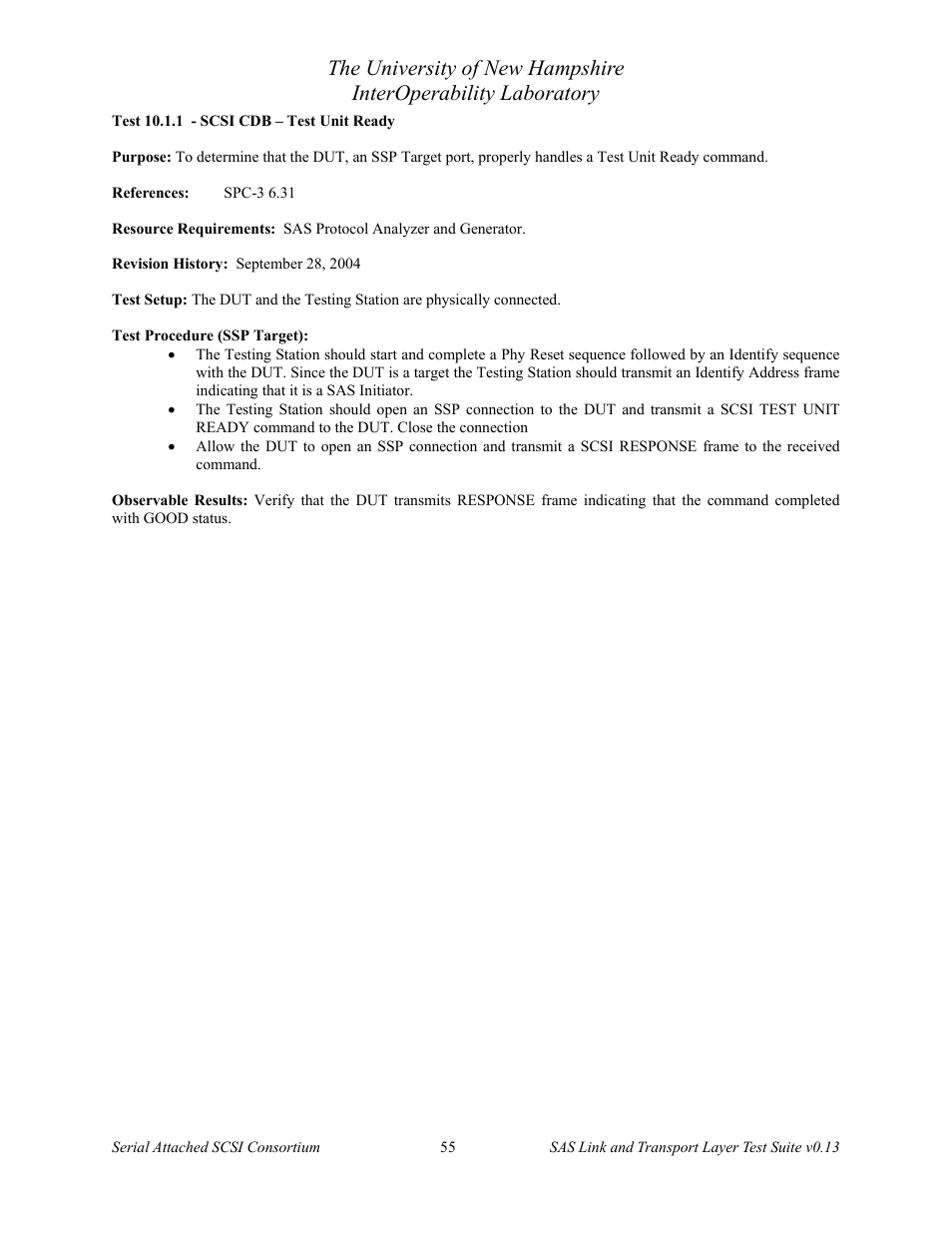 Teledyne LeCroy SAS Verification Test Descriptions User Manual | Page 56 / 186