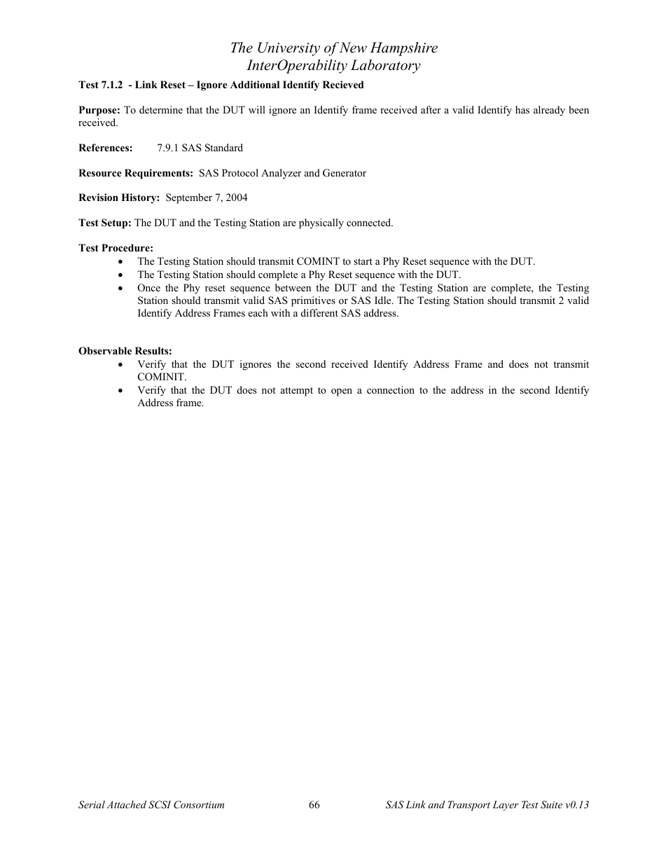 Teledyne LeCroy SAS Verification Test Descriptions User Manual | Page 67 / 186