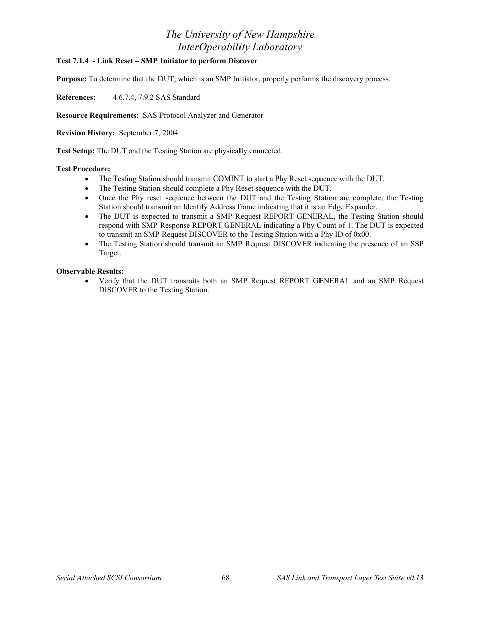 Teledyne LeCroy SAS Verification Test Descriptions User Manual | Page 69 / 186
