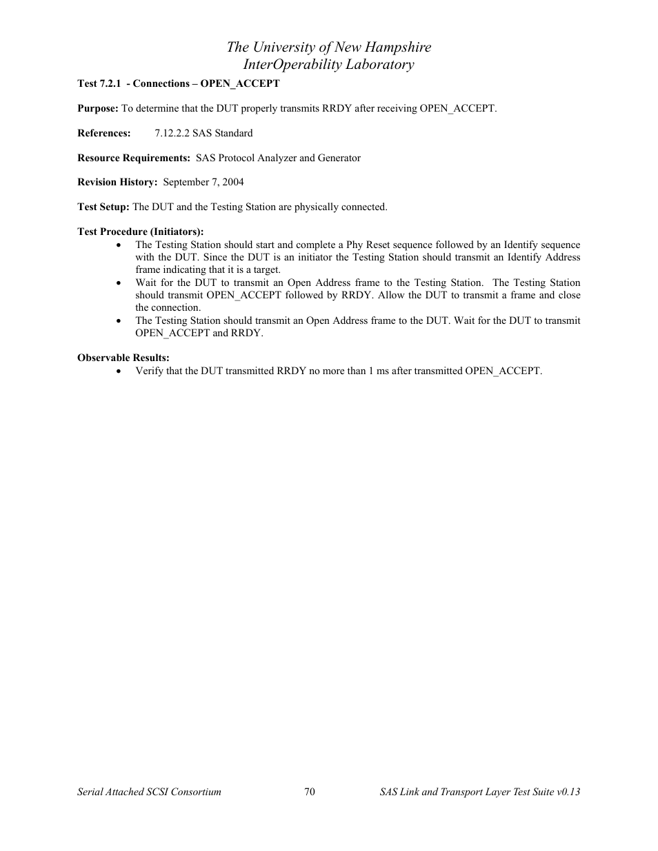 Teledyne LeCroy SAS Verification Test Descriptions User Manual | Page 71 / 186