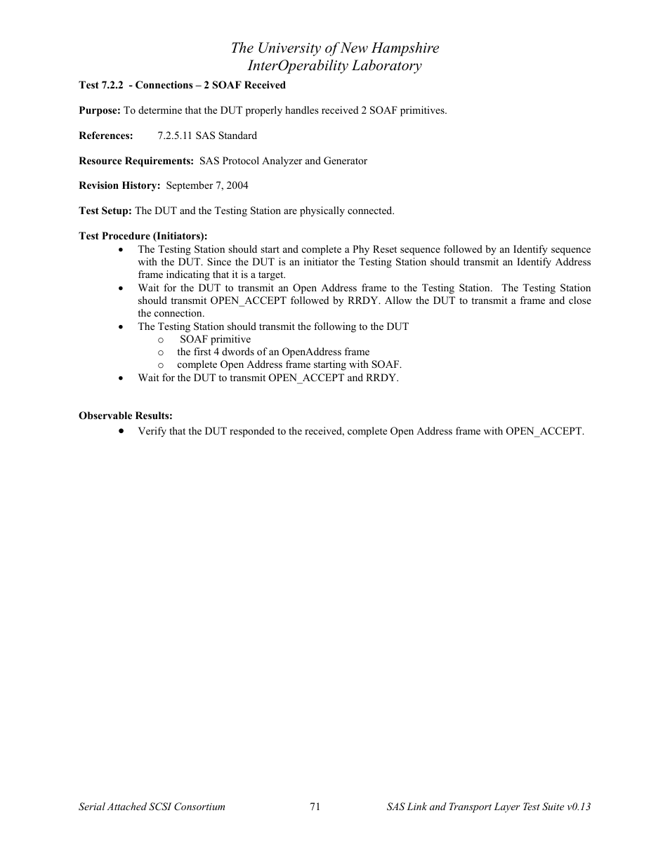 Teledyne LeCroy SAS Verification Test Descriptions User Manual | Page 72 / 186