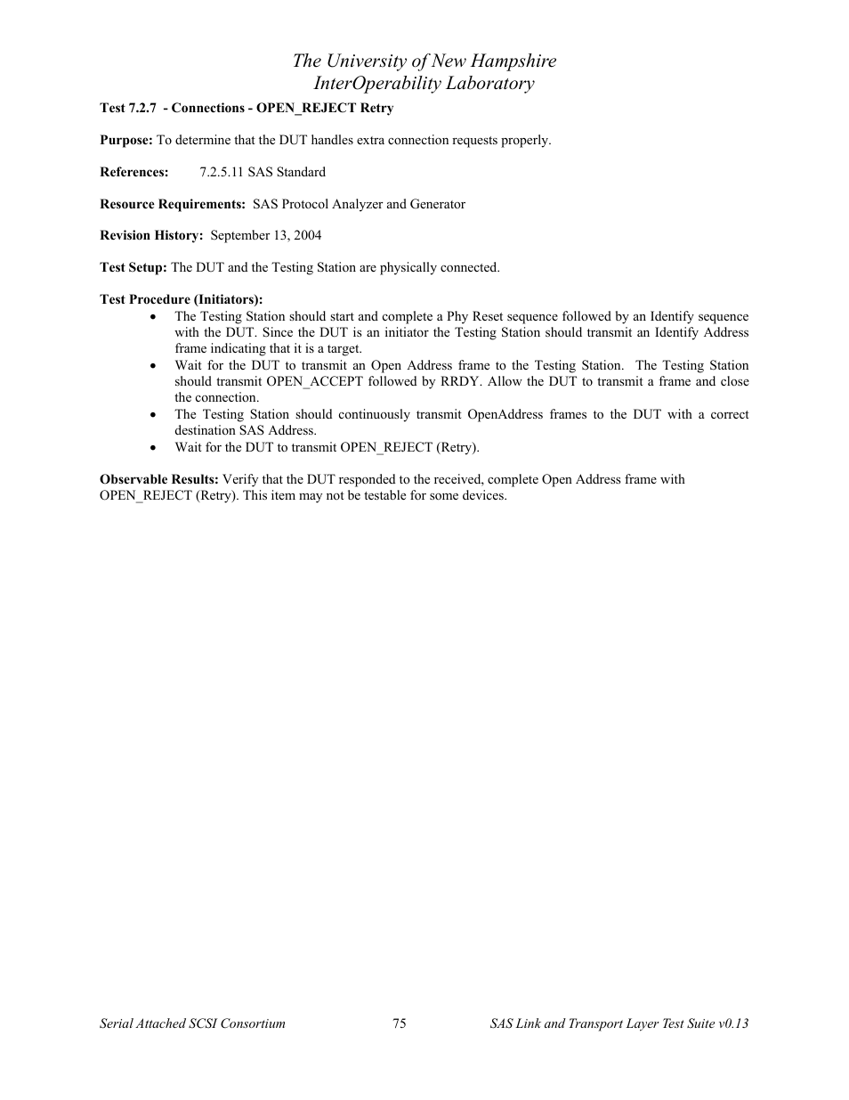 Teledyne LeCroy SAS Verification Test Descriptions User Manual | Page 76 / 186