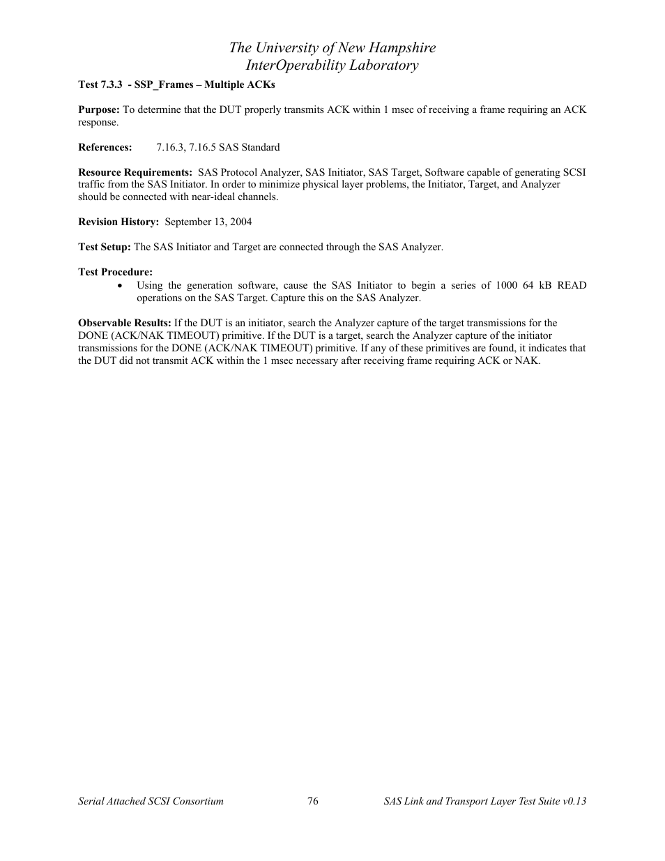 Teledyne LeCroy SAS Verification Test Descriptions User Manual | Page 77 / 186