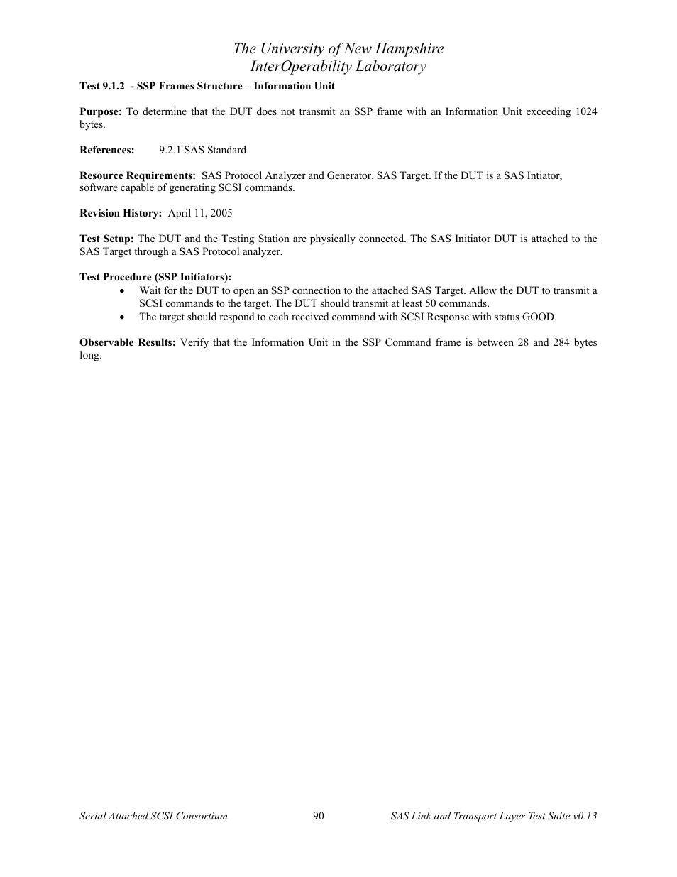 Teledyne LeCroy SAS Verification Test Descriptions User Manual | Page 91 / 186