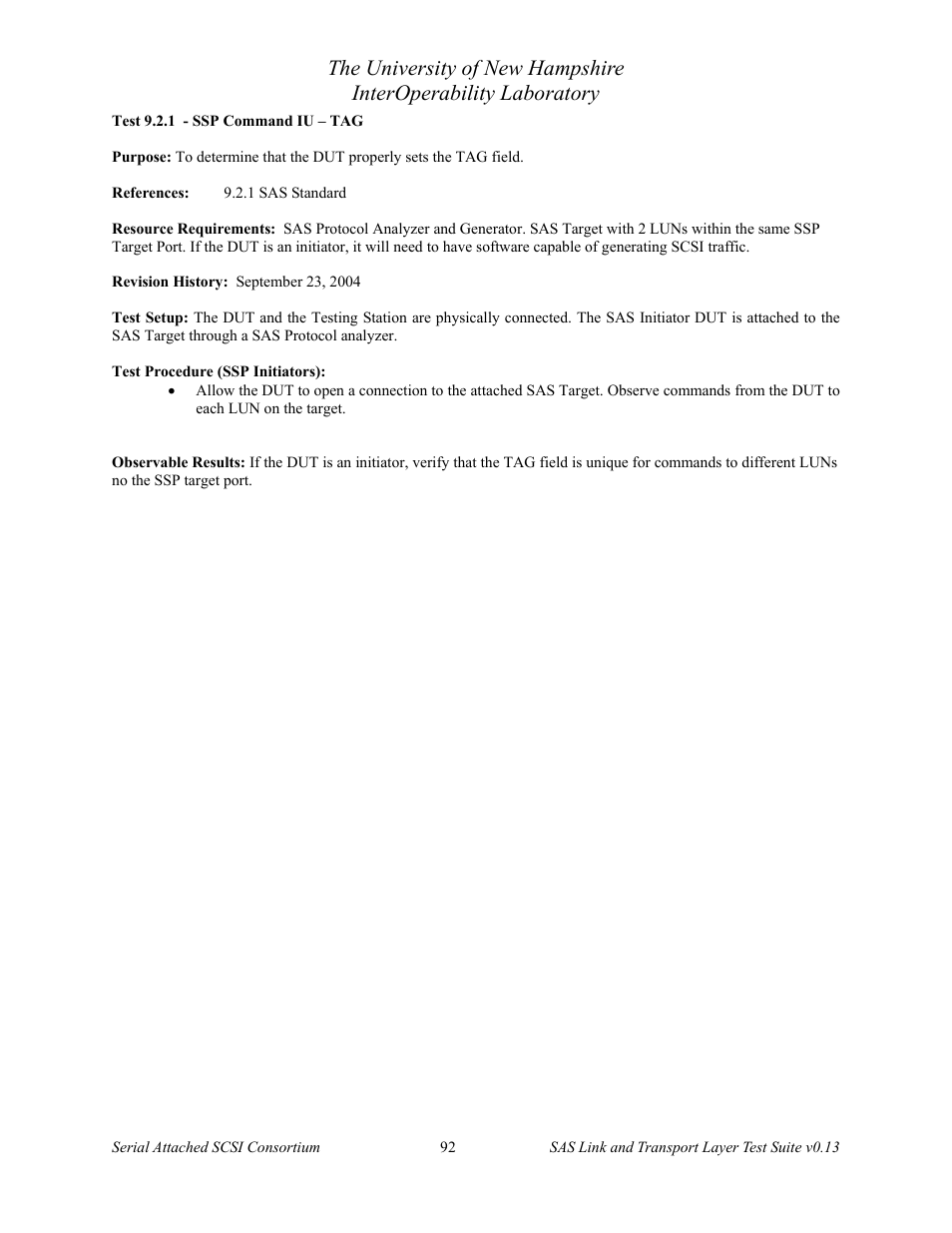 Teledyne LeCroy SAS Verification Test Descriptions User Manual | Page 93 / 186
