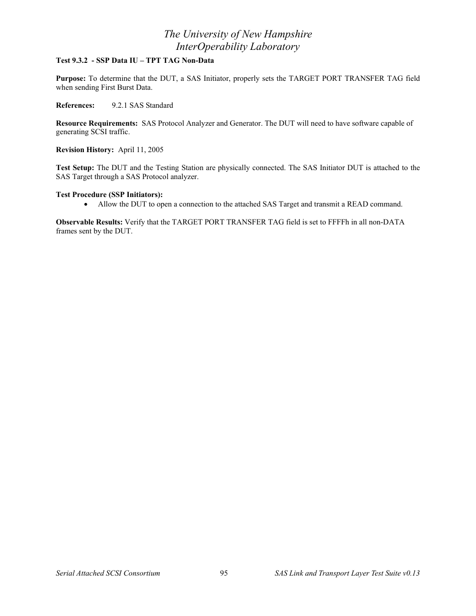 Teledyne LeCroy SAS Verification Test Descriptions User Manual | Page 96 / 186