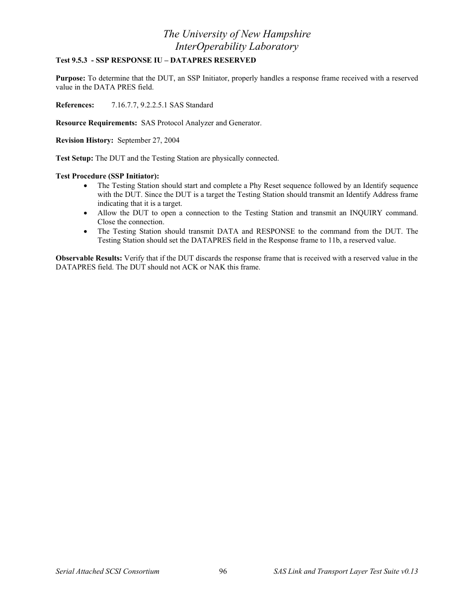 Teledyne LeCroy SAS Verification Test Descriptions User Manual | Page 97 / 186