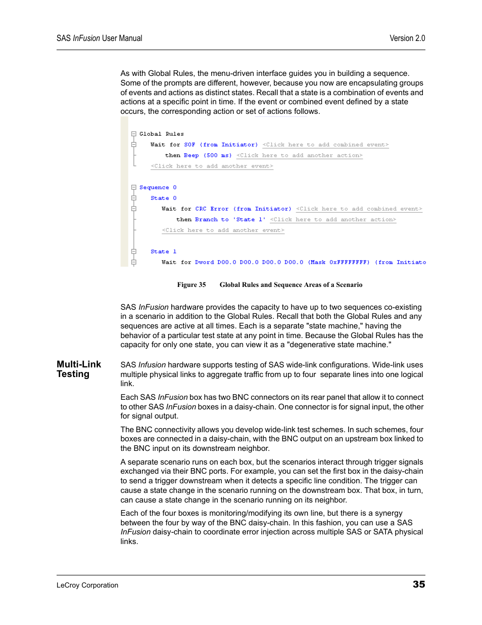Multi-link testing | Teledyne LeCroy SAS_SATA InFusion - Users Manual User Manual | Page 49 / 113