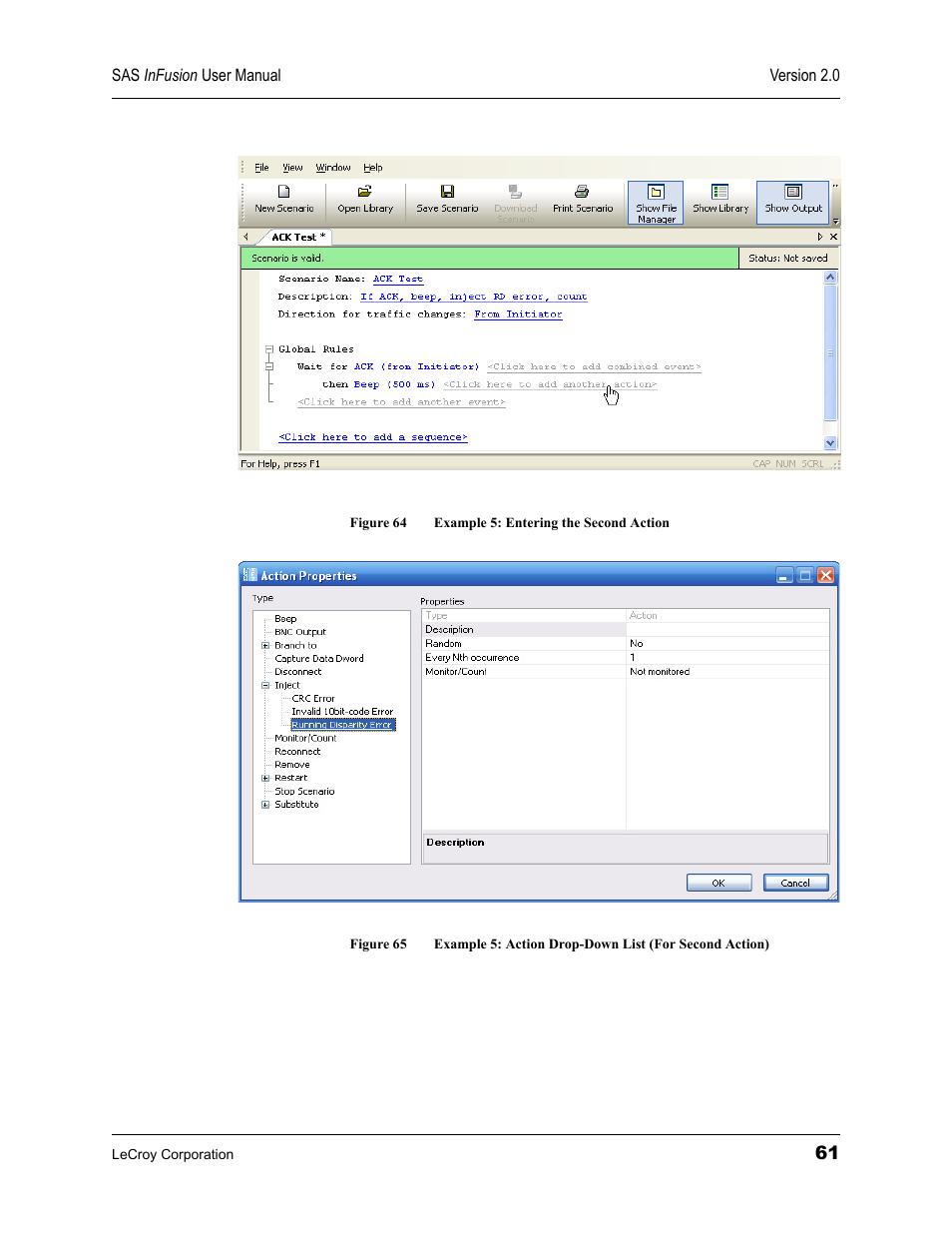 Figure 64), Figure 65 | Teledyne LeCroy SAS_SATA InFusion - Users Manual User Manual | Page 75 / 113