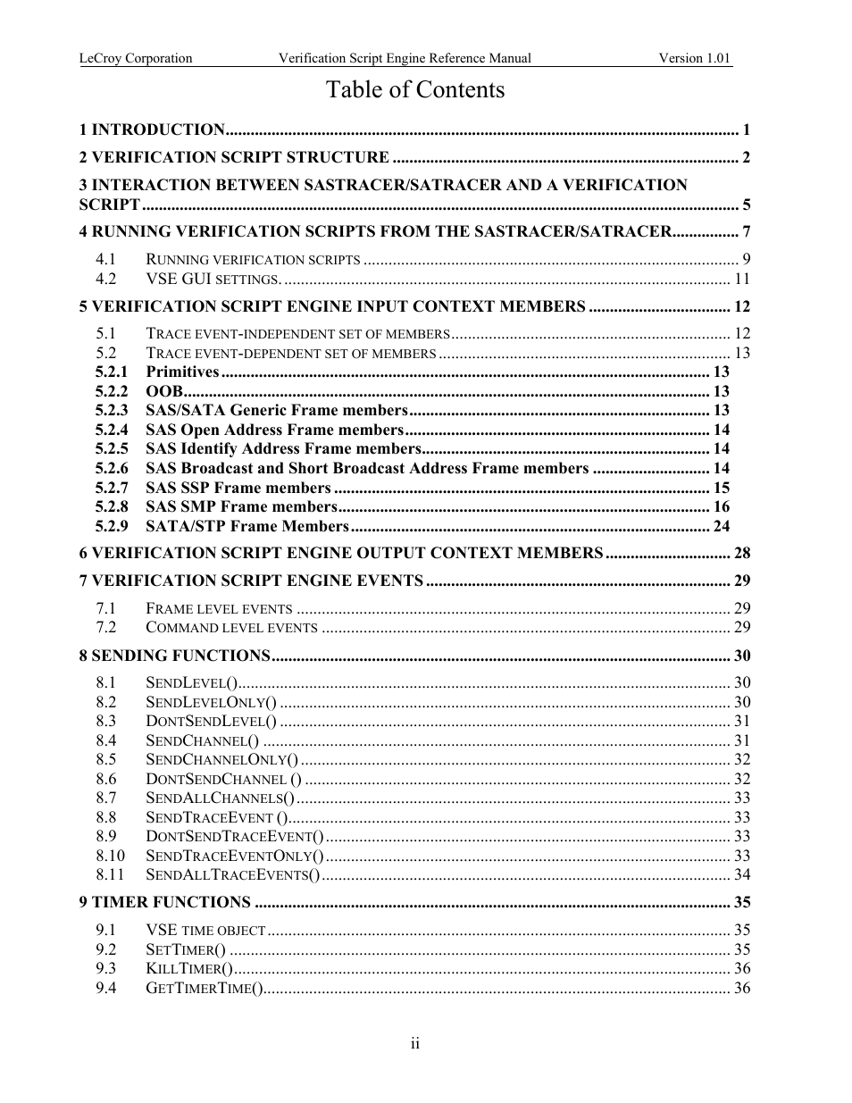 Teledyne LeCroy SATracer 3G Verification Script Engine manual User Manual | Page 3 / 68