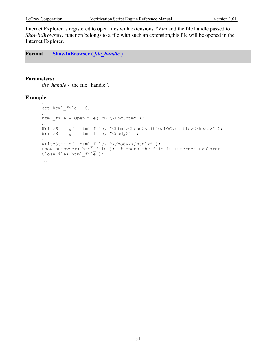 Teledyne LeCroy SATracer 3G Verification Script Engine manual User Manual | Page 56 / 68