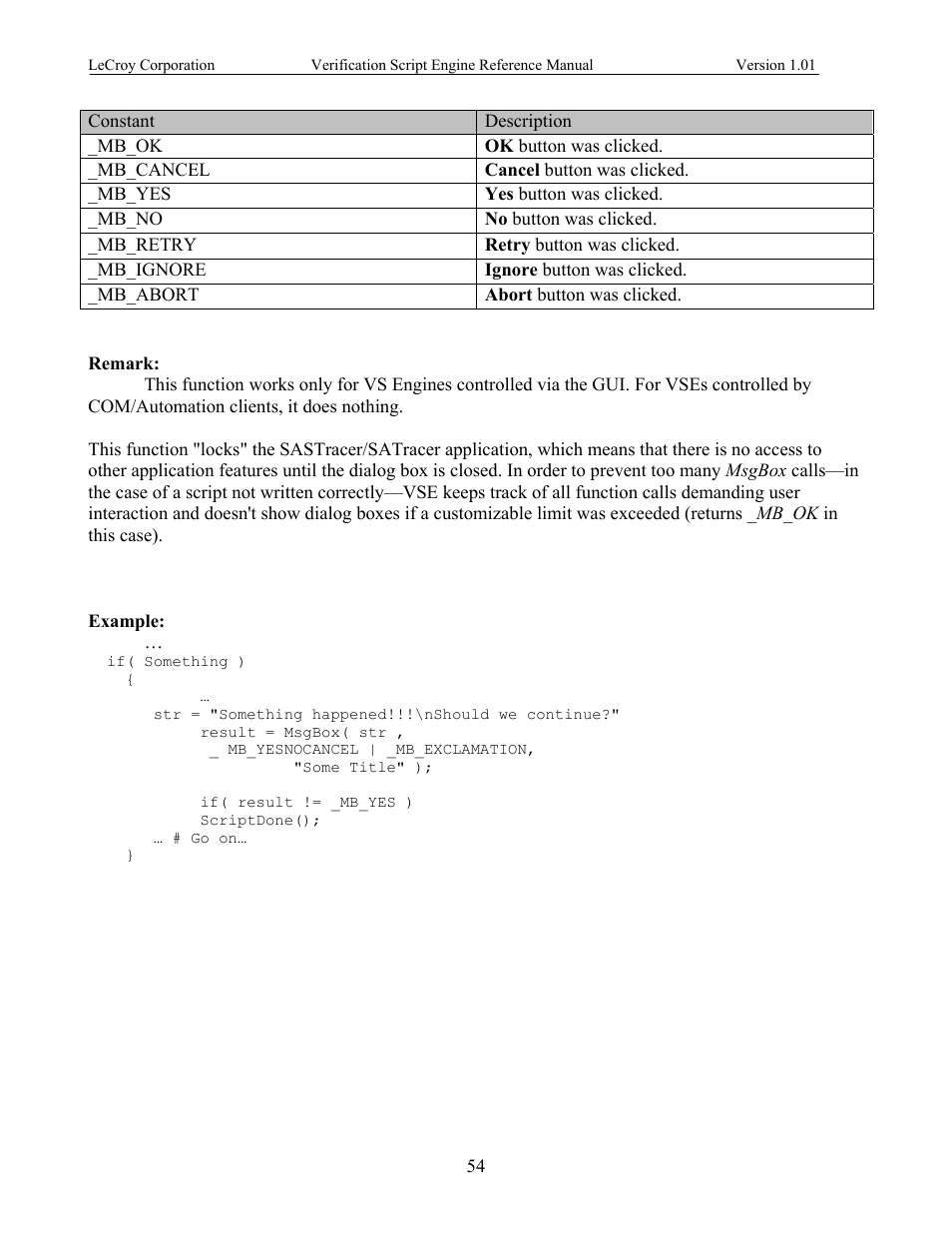 Teledyne LeCroy SATracer 3G Verification Script Engine manual User Manual | Page 59 / 68