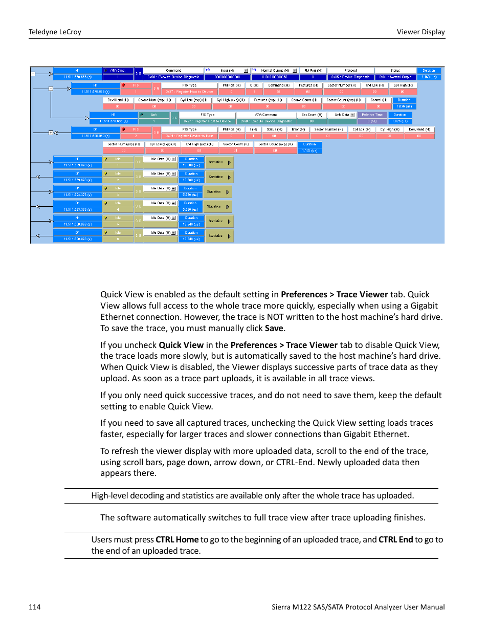 1 quick view | Teledyne LeCroy Sierra M122 User Manual User Manual | Page 116 / 385