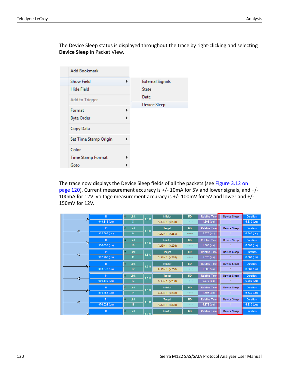 Device sleep (devslp) | Teledyne LeCroy Sierra M122 User Manual User Manual | Page 122 / 385