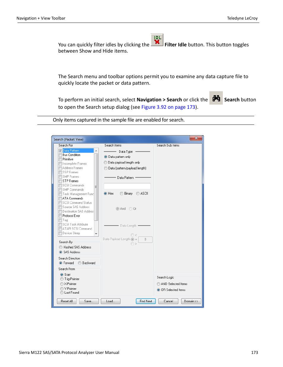 8 search | Teledyne LeCroy Sierra M122 User Manual User Manual | Page 175 / 385