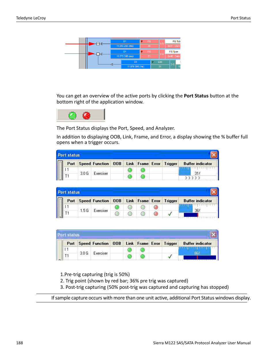 8 port status | Teledyne LeCroy Sierra M122 User Manual User Manual | Page 190 / 385