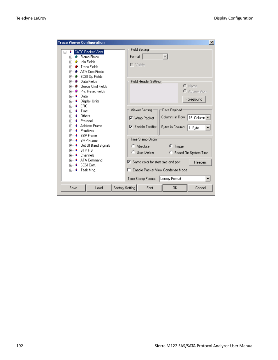Teledyne LeCroy Sierra M122 User Manual User Manual | Page 194 / 385