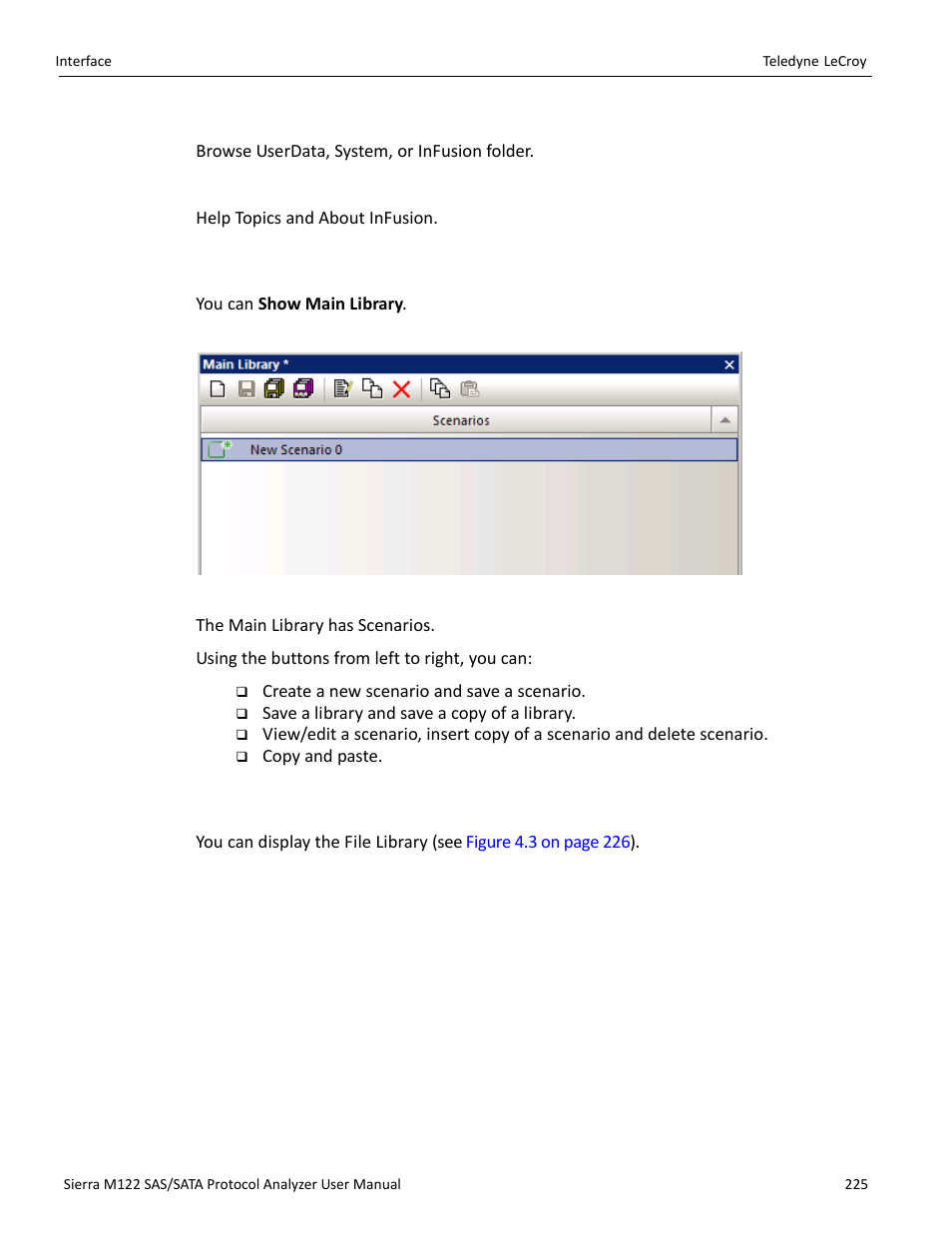 Tools, Help, 3 main library | 4 file library | Teledyne LeCroy Sierra M122 User Manual User Manual | Page 227 / 385