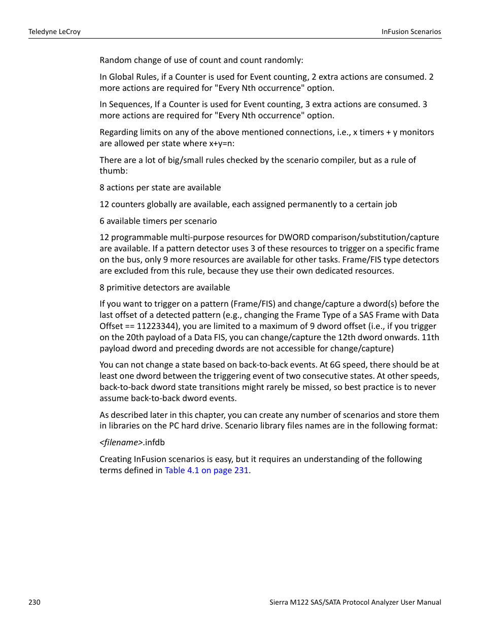 Teledyne LeCroy Sierra M122 User Manual User Manual | Page 232 / 385