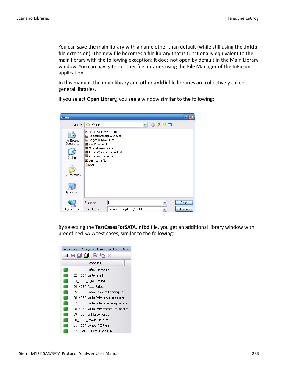 2 file libraries | Teledyne LeCroy Sierra M122 User Manual User Manual | Page 235 / 385