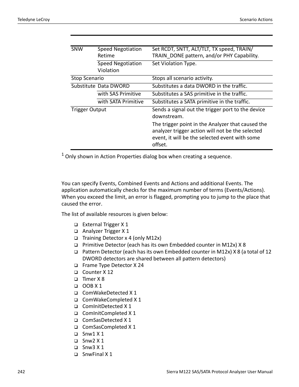 1 available resources | Teledyne LeCroy Sierra M122 User Manual User Manual | Page 244 / 385