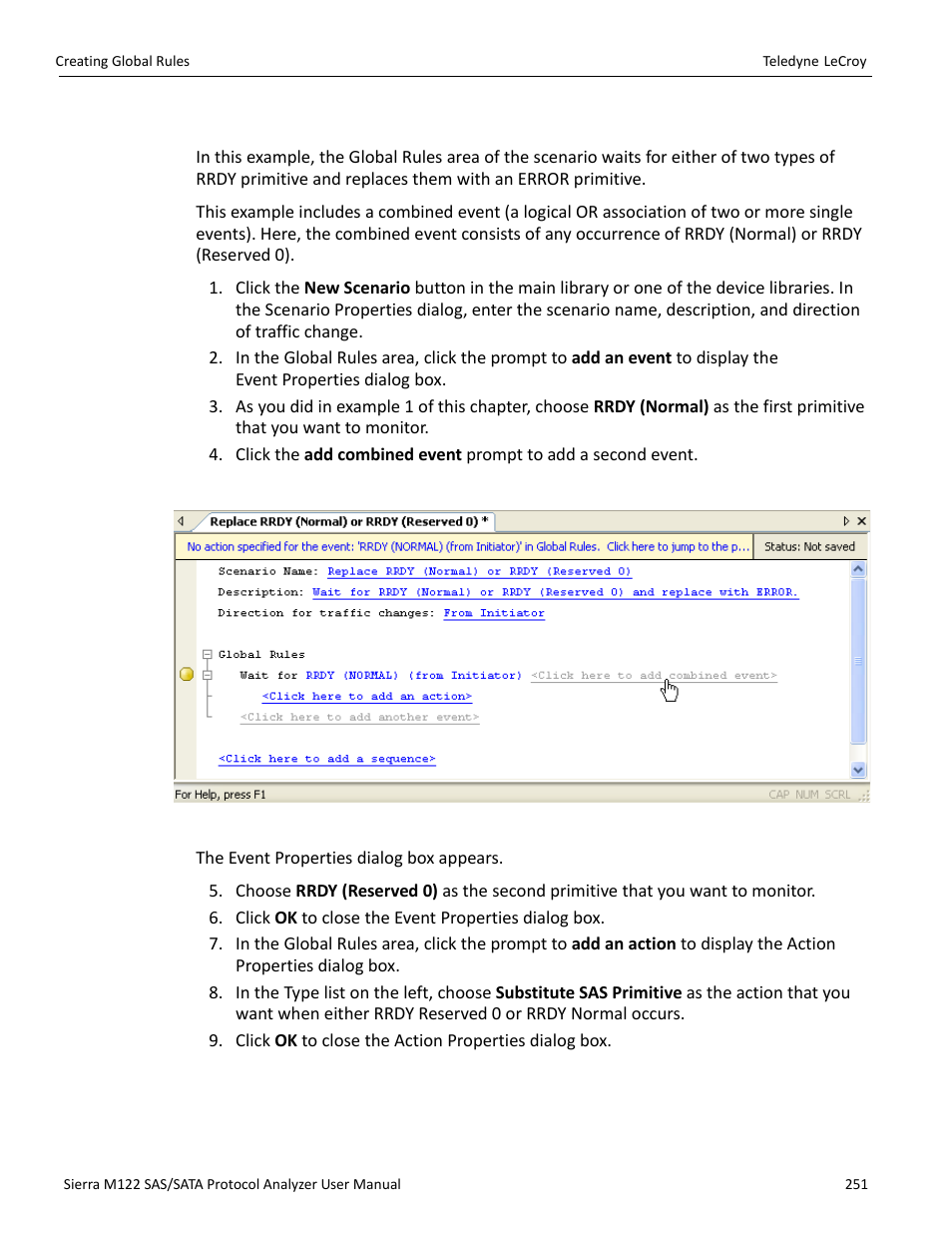 3 example 3: creating or conditions | Teledyne LeCroy Sierra M122 User Manual User Manual | Page 253 / 385
