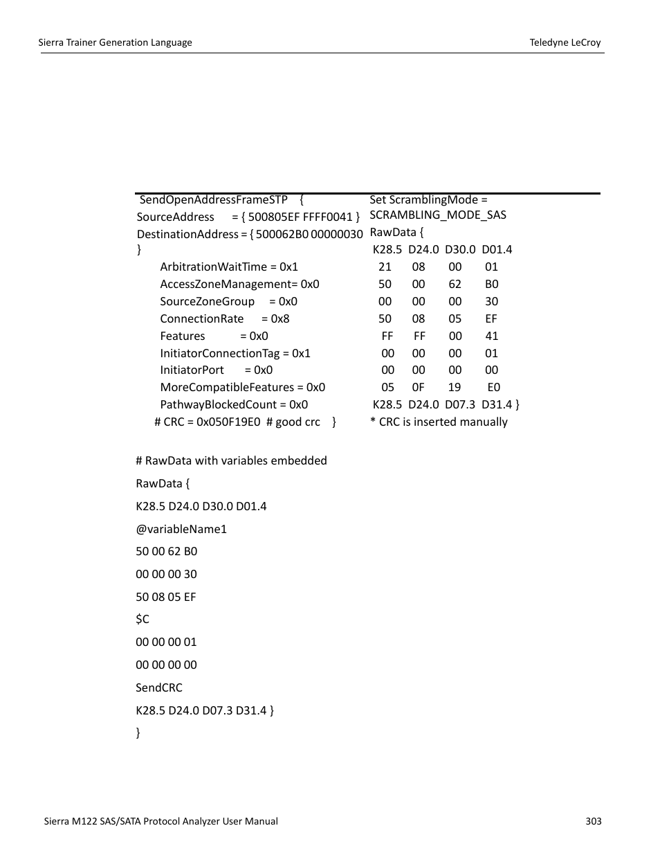 Teledyne LeCroy Sierra M122 User Manual User Manual | Page 305 / 385