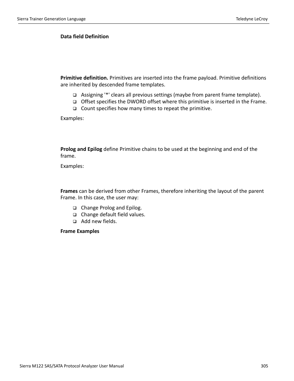 Teledyne LeCroy Sierra M122 User Manual User Manual | Page 307 / 385