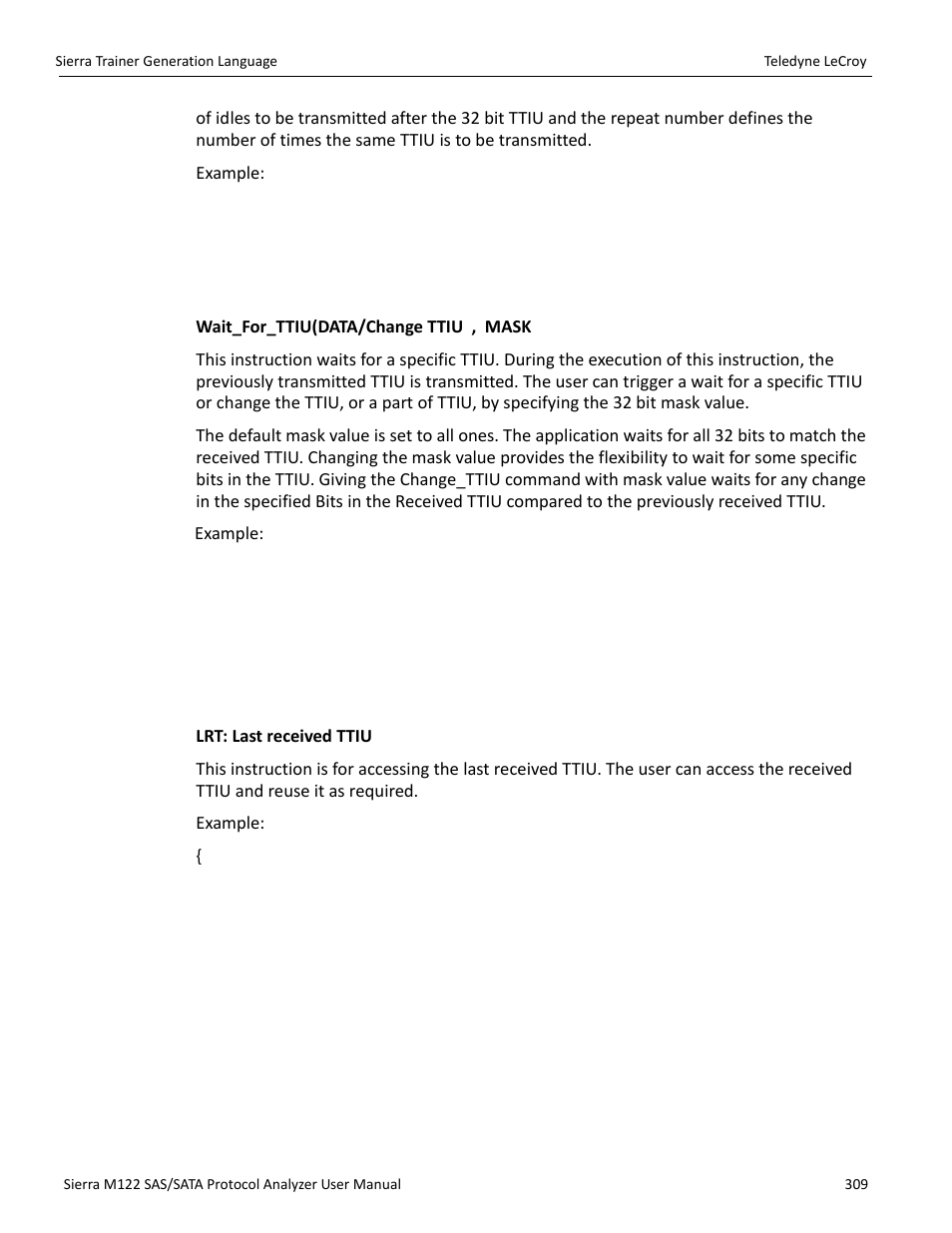 Teledyne LeCroy Sierra M122 User Manual User Manual | Page 311 / 385